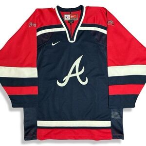 Rare Nike MLB Atlanta Braves Hockey Jersey